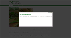 Desktop Screenshot of editoraneotropica.com.br